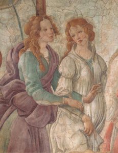 Vênus e as Graças oferecendo presentes para uma garota, de 1480 a 1483, de Sandro Botticelli