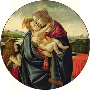 A Virgem com o Menino e São João Batista de Sandro Botticelli
