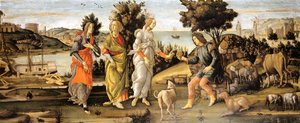 Julgamento de Paris de Sandro Botticelli and workshop