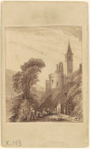 Castelo e figuras de Sanford Robinson Gifford