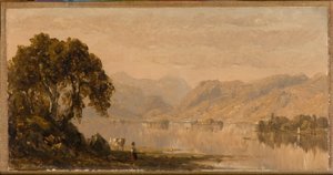 Rydalwater, um esboço 1855 (óleo sobre tela) de Sanford Robinson Gifford