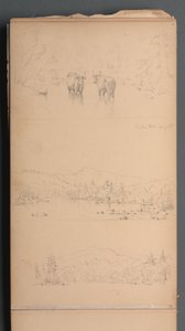 Sketchbook, página 07: "Carter Mt () 28 de agosto" de Sanford Robinson Gifford