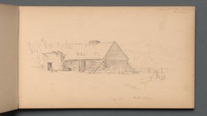 Sketchbook, página 14: Berlin Falls, 2 de setembro de 1859. de Sanford Robinson Gifford