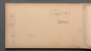 Sketchbook, página 37: Maine Landscape Vignittes, 1859. de Sanford Robinson Gifford