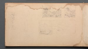 Sketchbook, página 39: Maine Landscape Vignittes, 1859. de Sanford Robinson Gifford