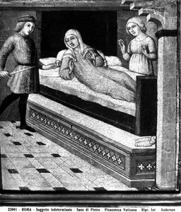 Milagre de bebê natimorto, c.1450 de Sano di Pietro