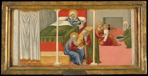 O nascimento e nomeação de São João Batista, 1450-60.