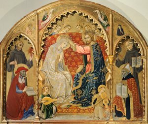 Coroação da Virgem por Sano Di Pietro (1406-1481)