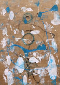 Movimento azul abstrato de Santhosh ch
