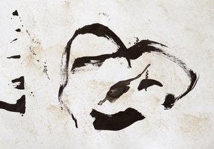Retrato abstrato a tinta de Santhosh ch