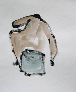 Esboço abstrato de um nu de Santhosh ch
