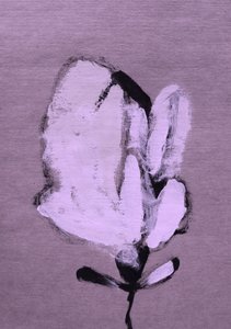 Flor branca abstrata de Santhosh ch