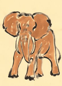 Esboço de elefante-africano de Santhosh ch