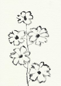 Esboço de flor a carvão de Santhosh ch