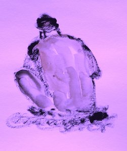 Nu Contemplativo em Roxo