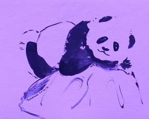 Panda roxo adorável de Santhosh ch