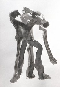 Figuras dinâmicas a tinta de Santhosh ch