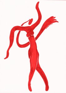 Dança vermelha dinâmica de Santhosh ch