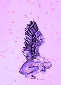 Anjo púrpura etéreo de Santhosh ch