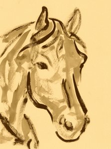 Retrato expressivo de cavalo de Santhosh ch