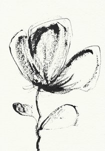 Flor expressiva a tinta de Santhosh ch