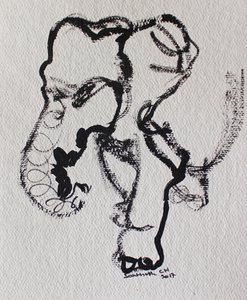 Desenho linear expressivo de Santhosh ch