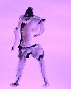 Movimento Roxo Expressivo de Santhosh ch