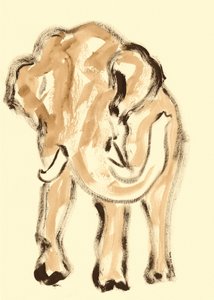 Elefante abstrato delicado de Santhosh ch