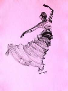 Gracioso movimento de dança de Santhosh ch