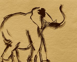 Majestoso desenho de elefante de Santhosh ch