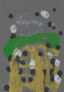 Abstrato verde-dourado metálico de Santhosh ch
