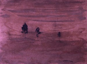 Paisagem minimalista cor de ameixa de Santhosh ch