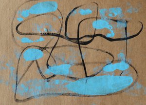Formas orgânicas azuis de Santhosh ch