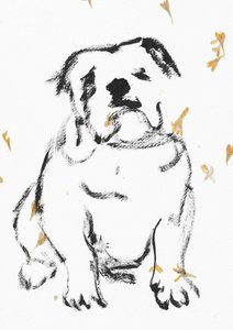 Doce esboço de cachorro de Santhosh ch