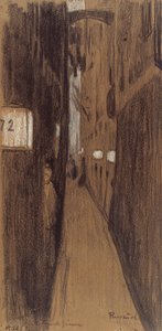 Beco em Gênova de Santiago Rusiñol
