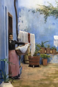 O pátio azul de Santiago Rusiñol