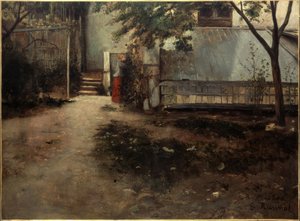 O pátio da minha casa de Santiago Rusiñol
