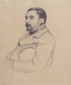 Retrato de homem de Santiago Rusiñol