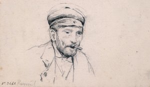 Estudo de um homem de Santiago Rusiñol