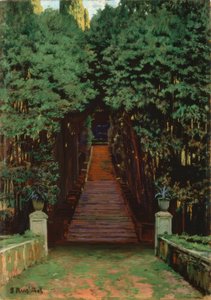 Escadas no jardim de Santiago Rusiñol