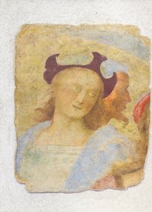 Homem jovem (fresco) de Sanzio of Urbino (attr. to) Raphael
