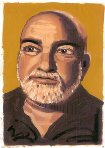 John Schlesinger, 2008 (óleo sobre papel) de Sara Hayward