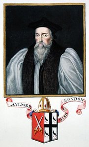 Retrato de John Aylmer (1521-94) Bispo de Londres de 