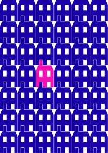 Casa de papel azul_grande, 2020 (digital)