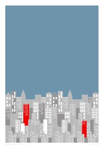 City Fizz Night, 2014 (impressão gráfica giclee) de Sarah Evans
