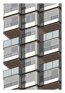Lambeth Towers_Sepia, 2015 (impressão gráfica giclee)