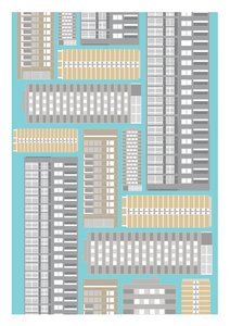 Bloco Moderno, 2014 (impressão gráfica giclee)