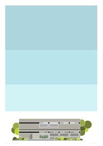 Biblioteca de Stamford Hill, 2014 (impressão gráfica giclee)
