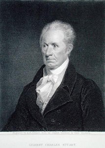 Gilbert Charles Stuart (1755-1828), gravada por Asher Brown Durand (1796-1886) a partir de uma miniatura original (gravura)
