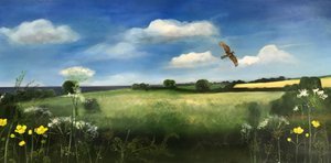 Buzzard, 2022 (óleo a bordo)